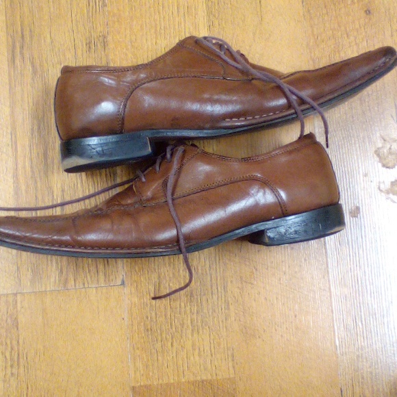 Men's Brown Leather Stacy Adams Lace ups - Picture 3 of 7